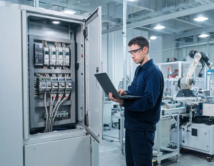 Allen Bradley PLC cabinet commissioning